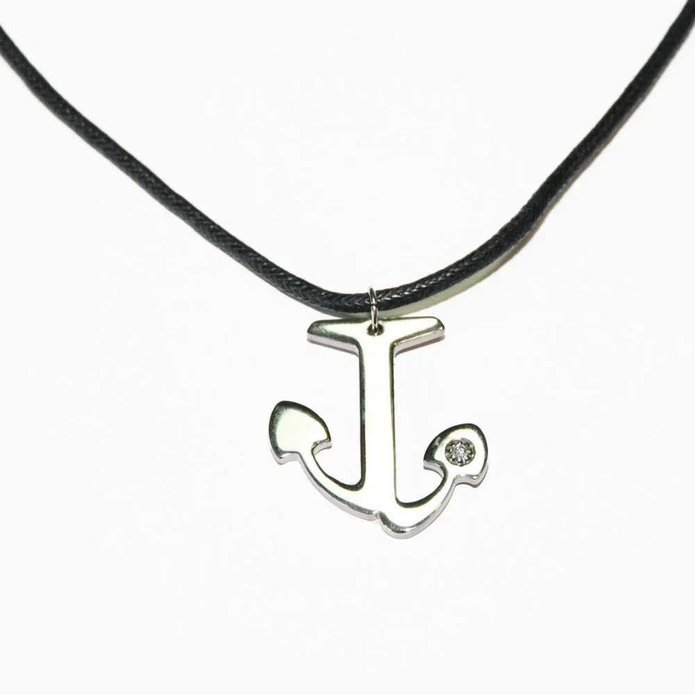 2 FOR $52! Men's Ancora Stainless Steel Pendant / Necklace - Picture 3 of 4